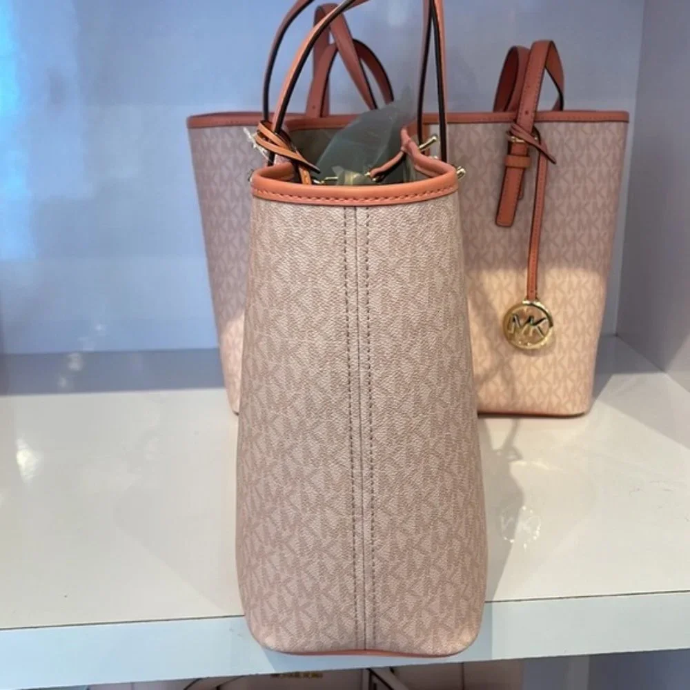 Michael Kors Jet Set Travel Medium Carryall Tote Sherbert Multi